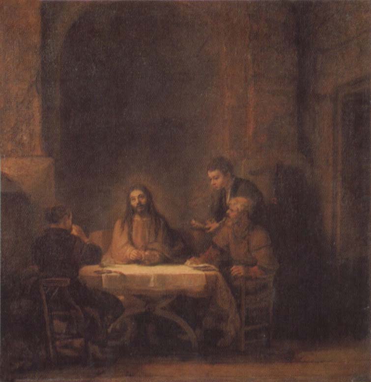 REMBRANDT Harmenszoon van Rijn Christ at Emmaus